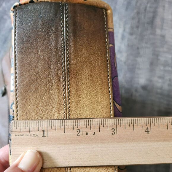 Anuschka S.M.D.C Medium Crossbody Convertible Purse Adjustable Floral Safari - Picture 15 of 16